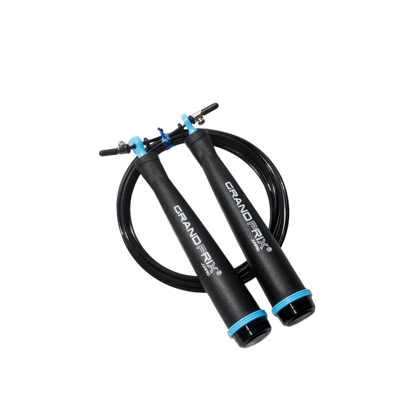 Grand Prix Ultra Speed Light Wire Jump Rope (S-707, Sky Blue) – Professional Steel Wire Speed Rope for Boxing, CrossFit & HIIT – Adjustable Jump Rope with Precision Bearings – Made in Korea