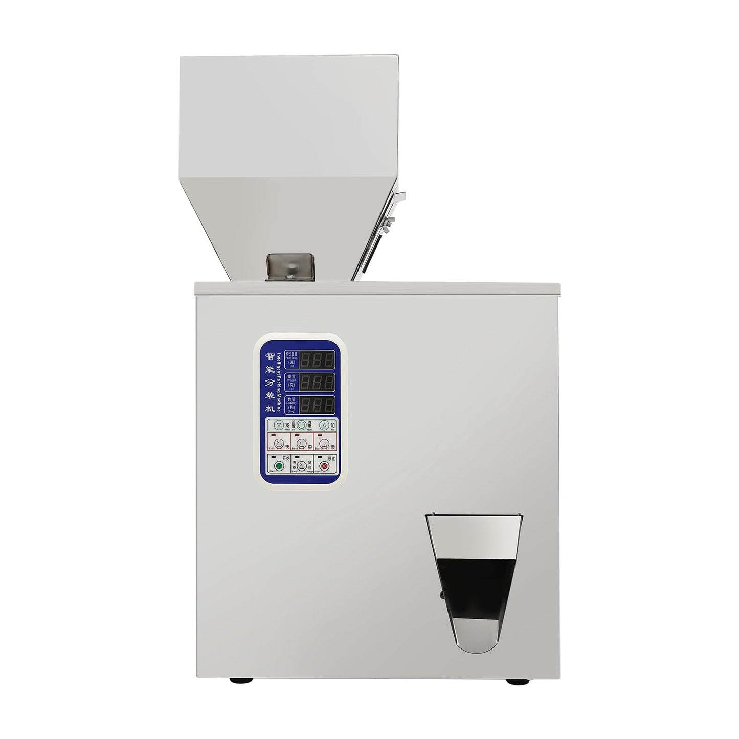 ONEUPING Automatic Particle Filling Machine 1-200g Adjustable Powder Weighing Filler Particle Dispenser, 180W Granule Filling Machine with 3 Speeds for Flour, Grain, Herb, Seed, Coffee Bean, Glitter