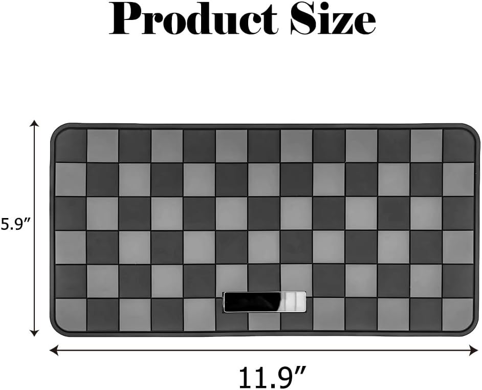 Anti Slip Car Dashboard Pad, Automotive Interior Accessories,PVC Car Dash Gripping Mat Suitable for Placing Mobile