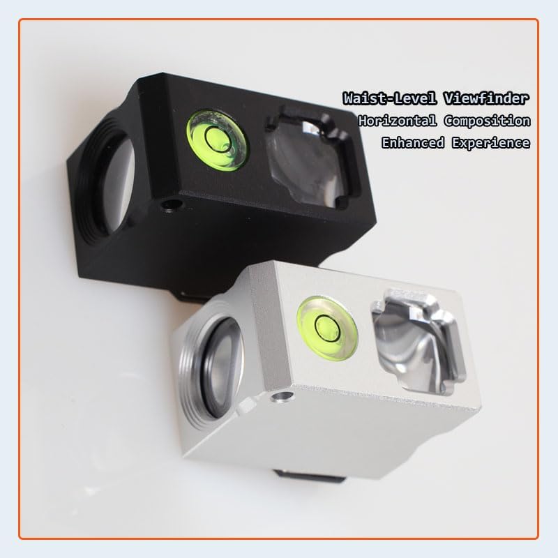 MsCalido Universal Camera Metal Viewfinder, Waist-Level, Hot/Cold Shoe Interface, Film Camera Compatible (Plastic