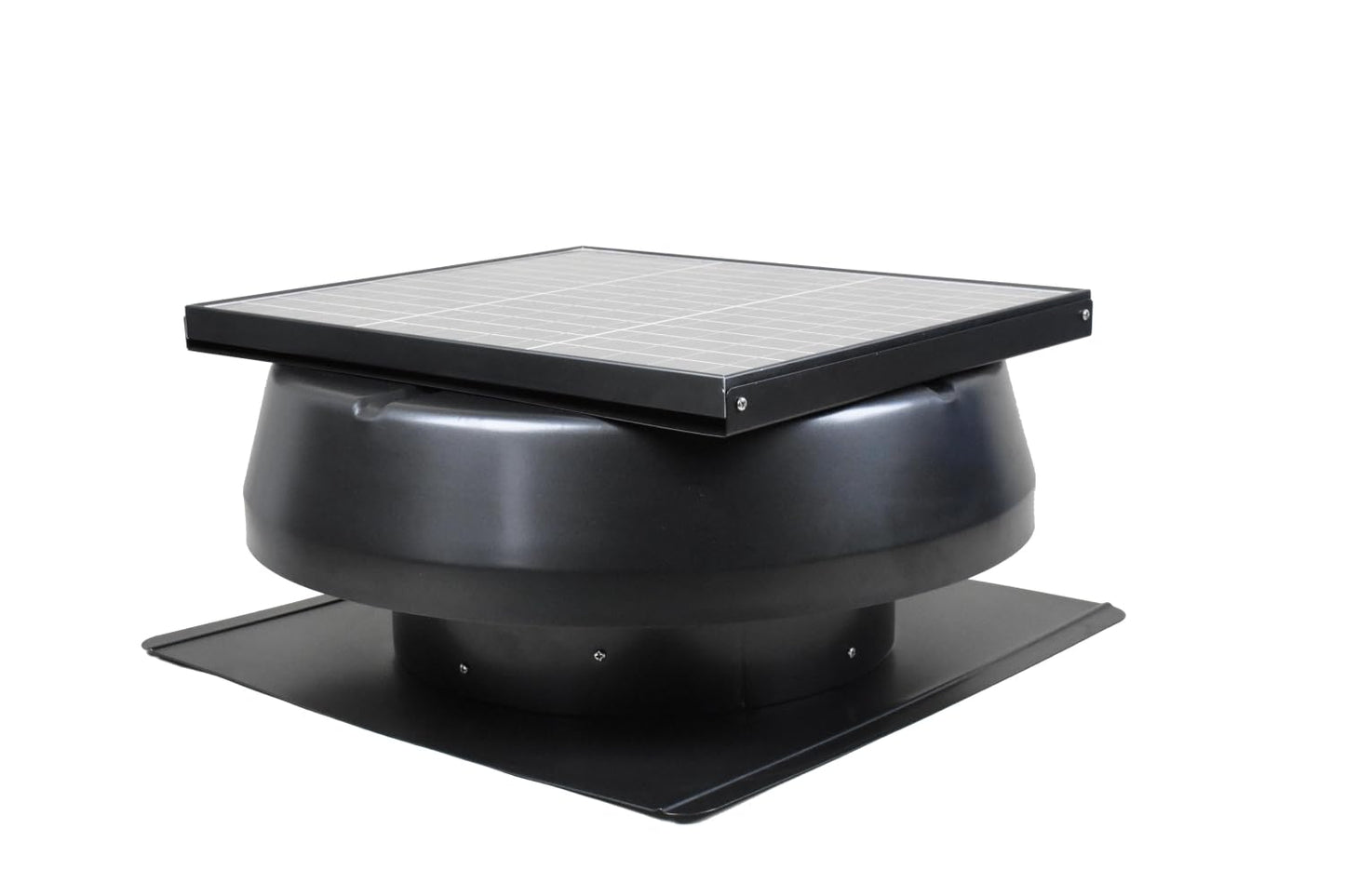 iLIVING HYBRID Ready Smart Thermostat Solar Roof Attic Exhaust Fan, 14", 40-Watt, 1150 CFM, Cools up to 2900 Sq.Ft. Coverage Area, Black