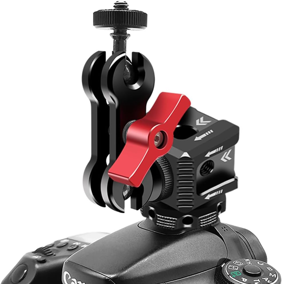 Cold Shoe Mount Adapter,Cold Shoe Extension - Triple Shoe Mount Extender for Camera,Monitor,Flash Accessories, Bracket