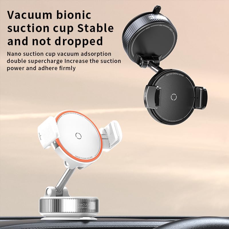 Autaabb 360 Nano Gel Suction Cup Phone Mount - Ultra-Strong Universal Car Dashboard Cell Phone Holder, Hands-Free