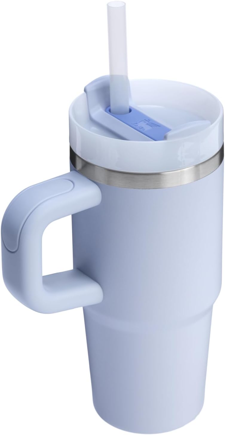 STANLEY Quencher H2.0 Tumbler - 14 oz Insulated Stainless Steel Cup with Handle & Straw | BPA-Free | Dew Drop