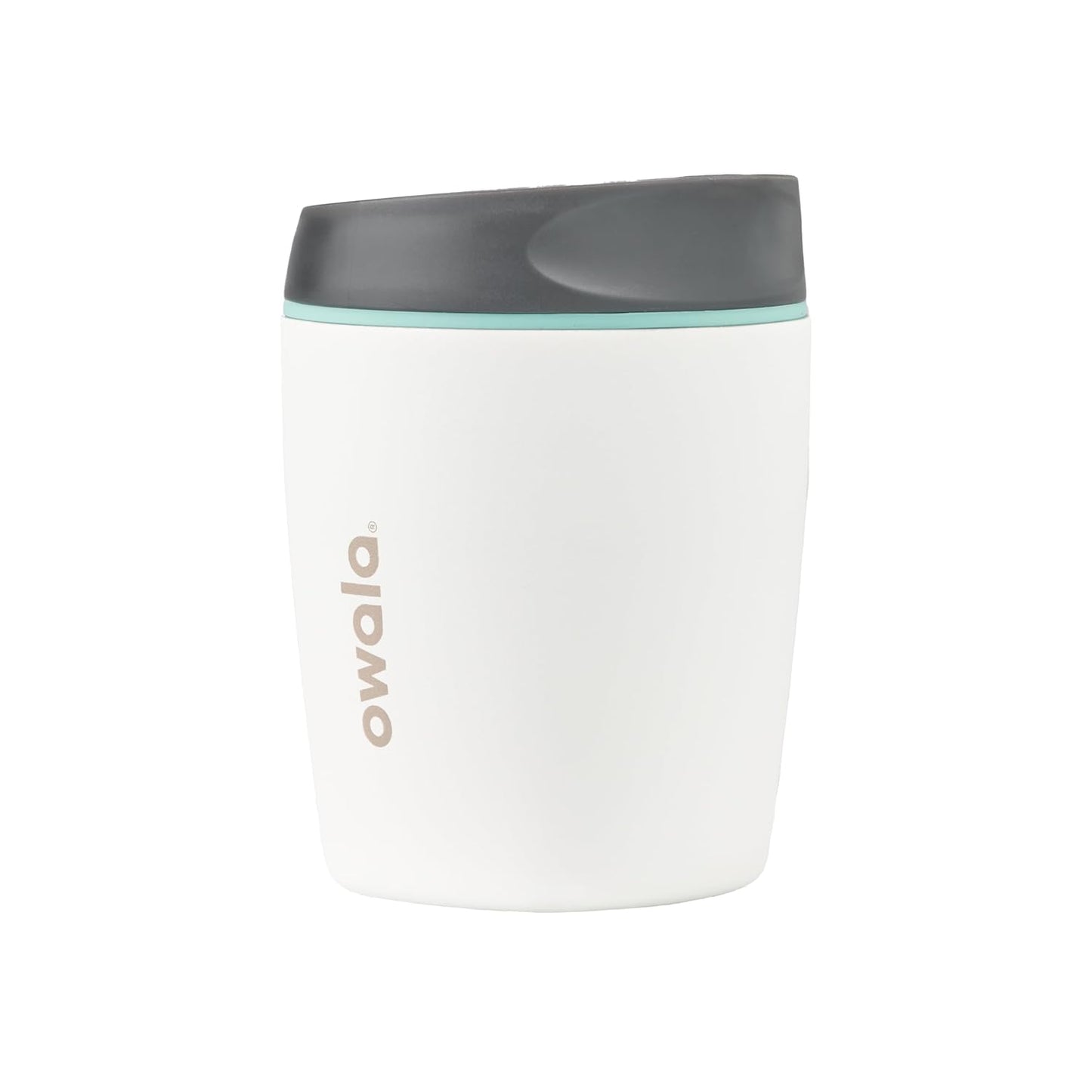 Owala SmoothSip Insulated Stainless Steel Coffee Tumbler - Reusable Hot & Iced Coffee Mug, 10 oz, Gray