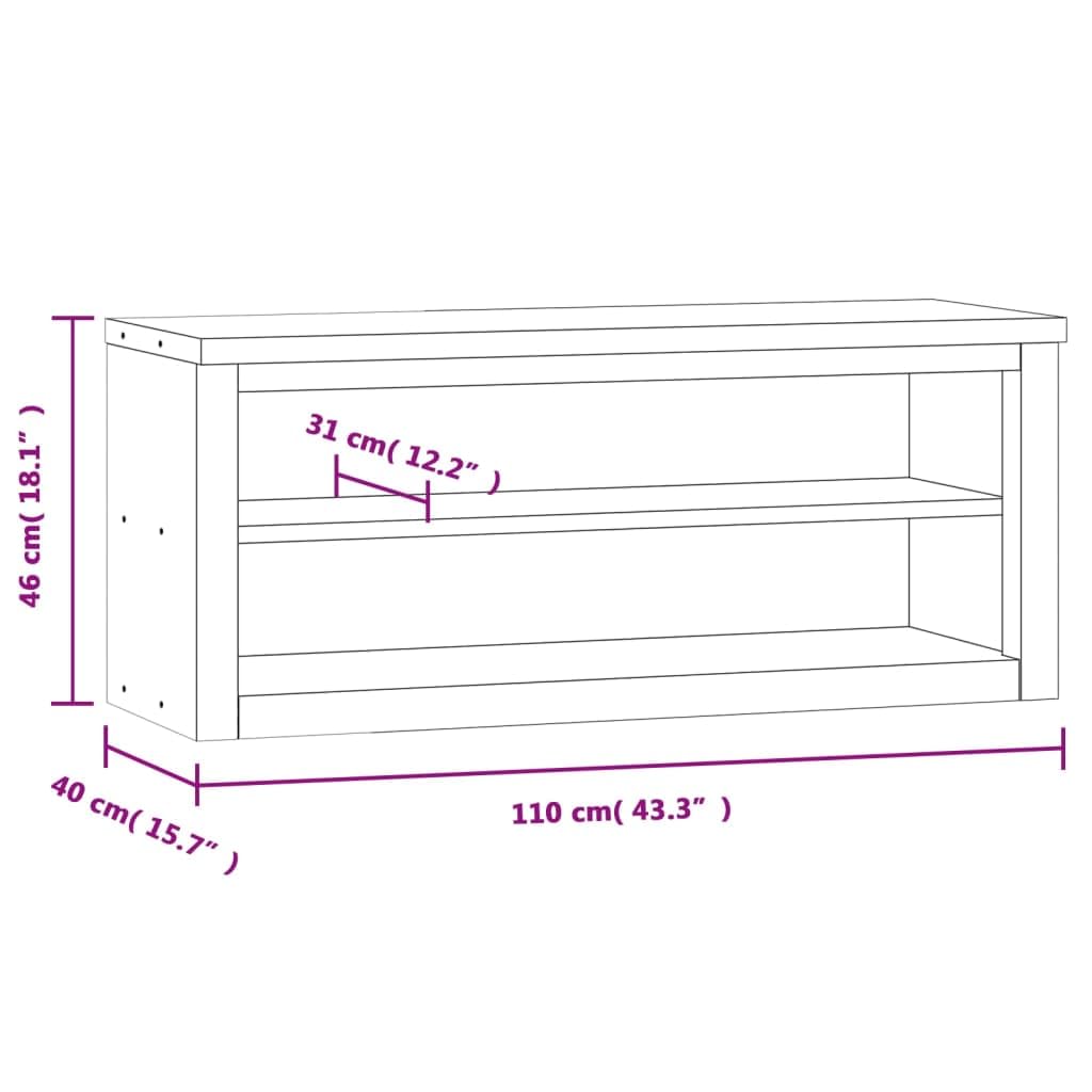 vidaXL Stainless Steel Wall-Mounted Kitchen Cabinet - Silver, 43.3""x15.7""x18.1"", Shelf Storage for Restaurants & Commercial Kitchens, 376445