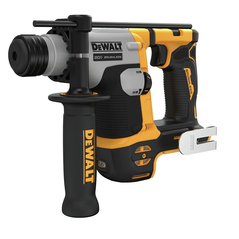 DEWALT 20V MAX SDS Plus Rotary Hammer Drill, Cordless, 5/8 in., Tool Only (DCH172B), Special Feature Brushless Motor, Compact