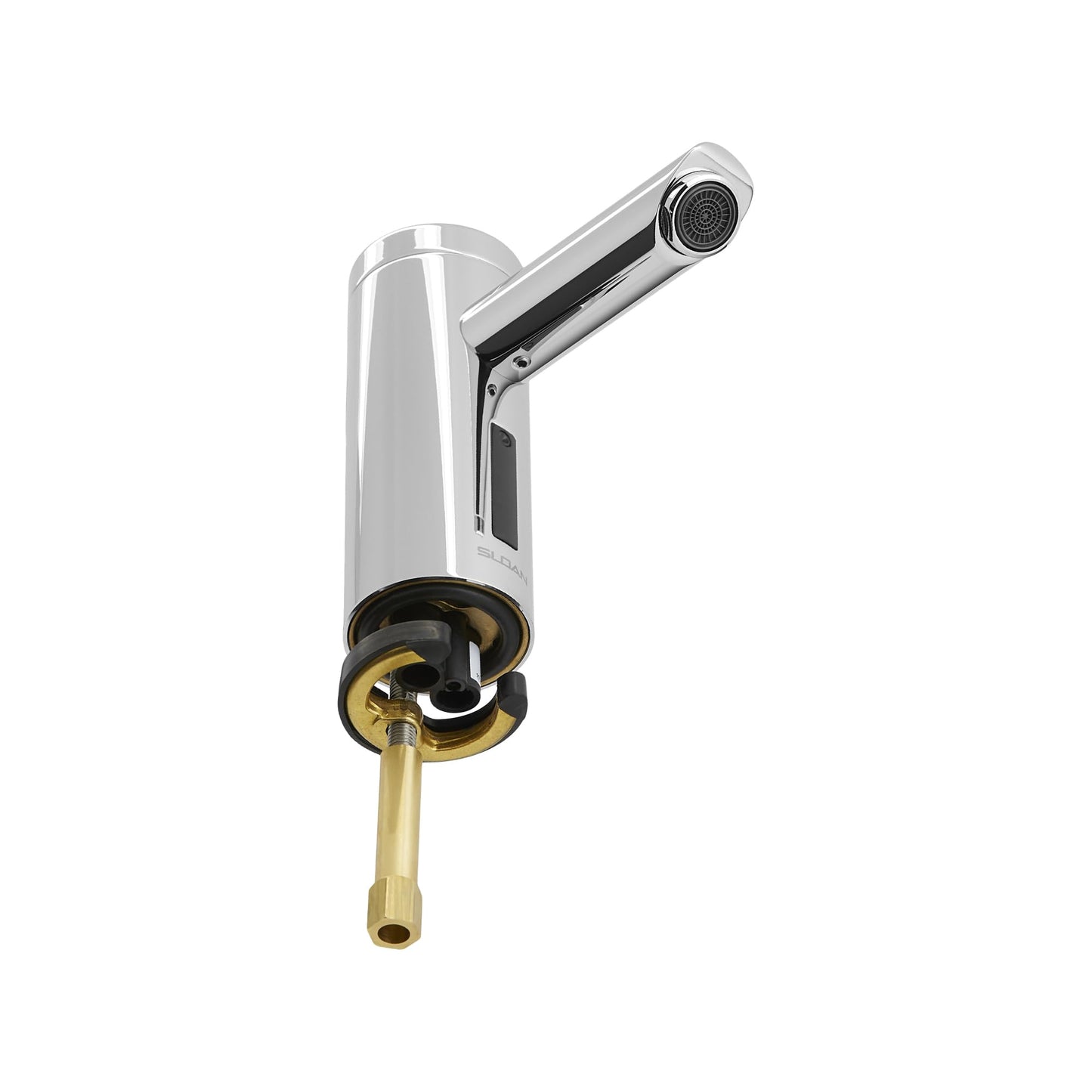 Sloan Optima EAF-250 Sensor Activated Touch-Free Faucet, Commercial Grade w/Mounting Hardware - 0.35 GPM Battery-Powered Deck-Mounted Mid Body, Polished Chrome Finish, 3335155