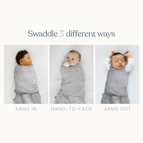 HALO 100% Cotton Sleepsack Swaddle - 3-Way Adjustable Wearable Blanket, Soft Pink, Small (3-6 Months)