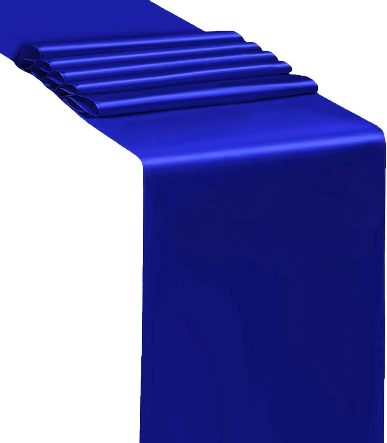Royal Blue Satin Chair Sashes by [Brand Name] - Elegant 7x108 Inch Bows for Weddings & Parties