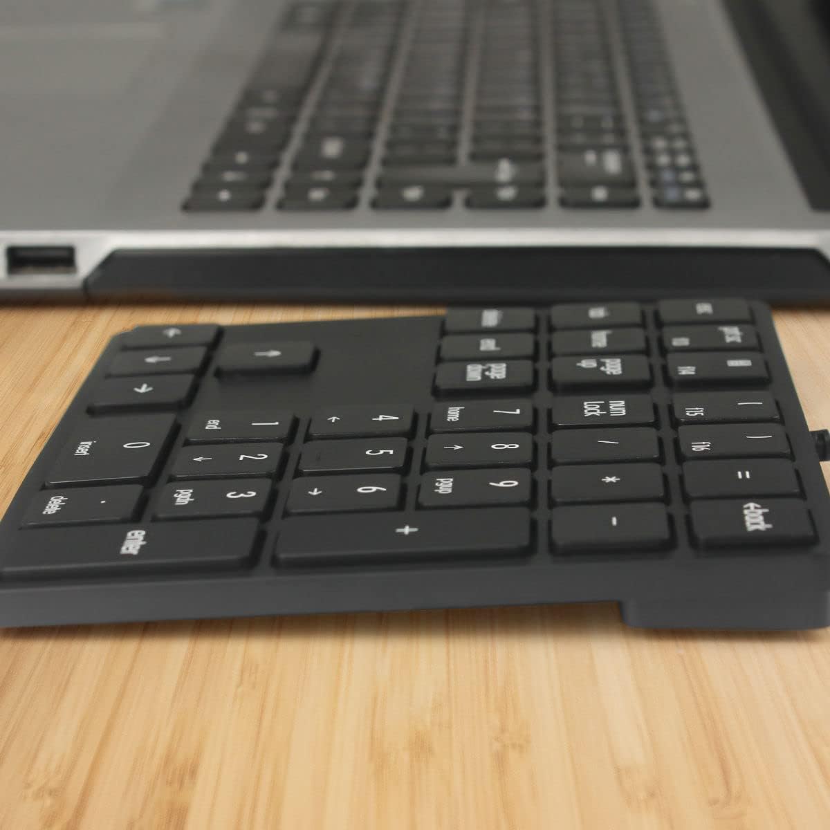 Merdia 34 Numeric Keypads Wired Numpad Keys External Mini Slim Keyboard Magic Force for Financial Cashier