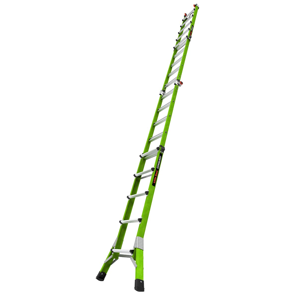 Little Giant Ladders Systems Conquest 2.0, M22, 22ft, Multi-Position Ladder, Fiberglass, Type 1A, 300 lbs Weight Rating, (17122-001), Green