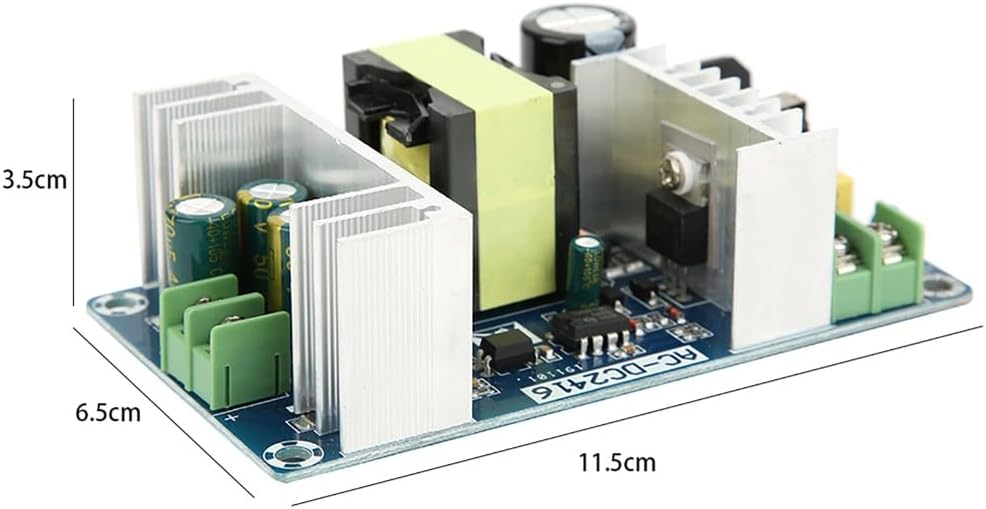 Chiffonade 150W 24V 110V-220V 24V 6A-9A AC-DC Power Converter Module Universal Input, Output with Overload Protection