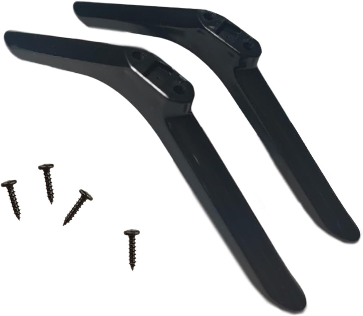 Moyeetings 2 19cmx5cmx1.6cm Pieces TV Stand Base Table Top Pedestal Feet Replacement Stand Mount Universal Holder