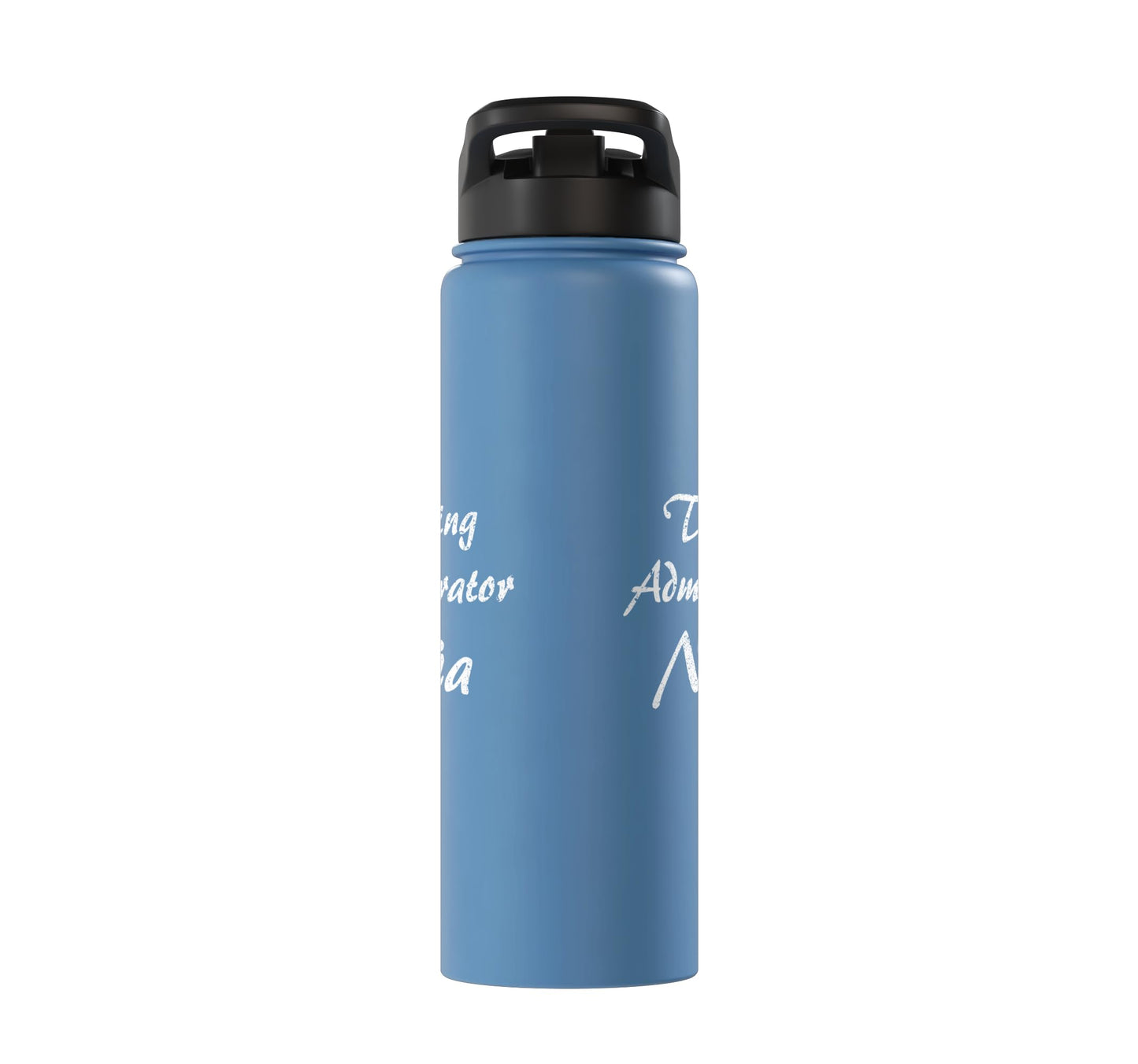 Training Administrator Tshirt Job Occupation Funny Work Stainless Steel Insulated Water Bottle