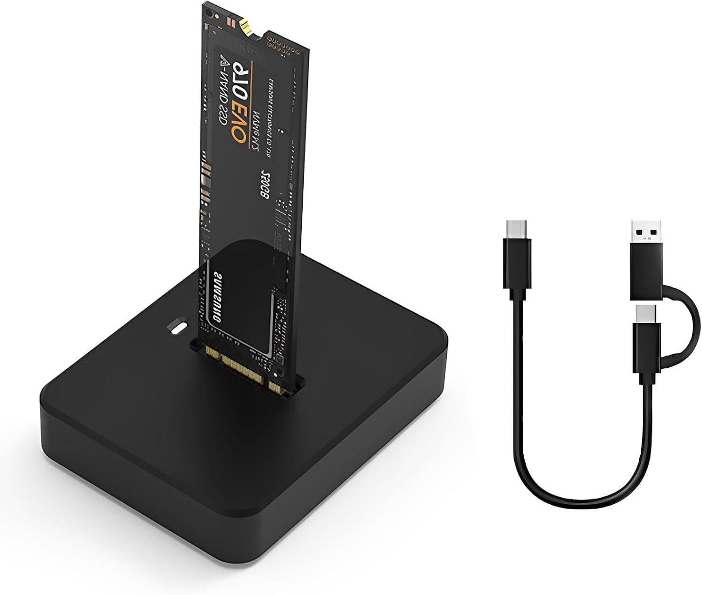 LICAEVEY M.2 10Gbps, 2230/2242/2260/2280 SSD to USB Adapter NVMe & SATA to USB C Docking Station, Aluminum Alloy
