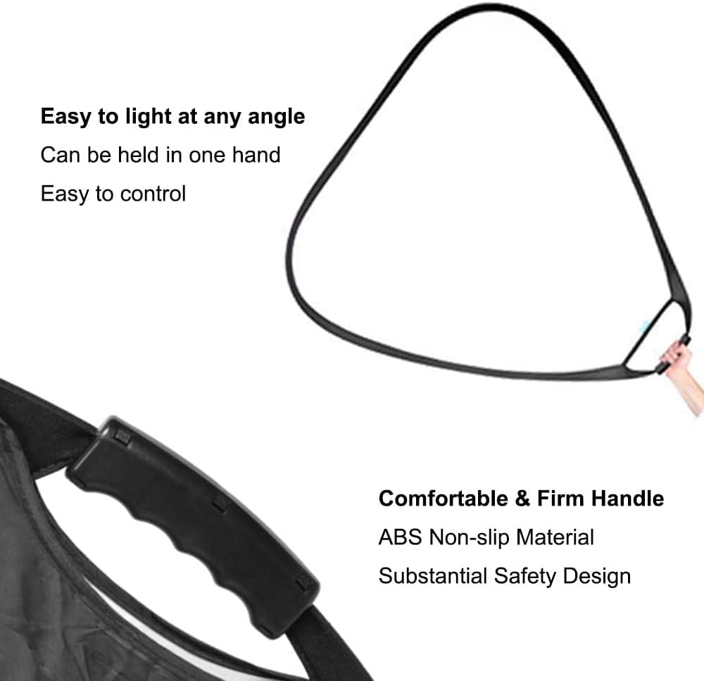 Selens 5-in-1 (32 Inch) Triangle Reflector with Handle for Photography Photo Studio Outdoor Lighting