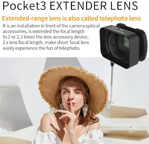 FOSA 2X 3, 3 Magnification Lens for Pocket Long Distance Photography Telephoto Lens, Portable Magnetic Lens Filter