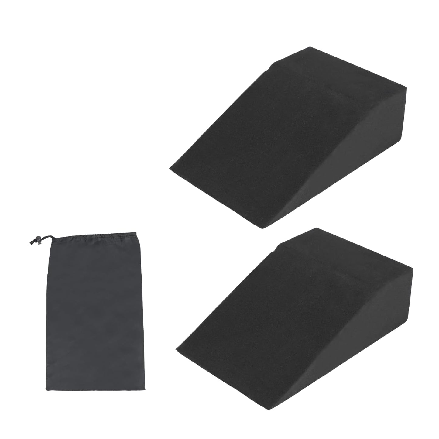 2 Pack Squat Wedge Block for Heel Elevated Squat Weightlifting Calf Stretcher Slant Board for Mobility Balance and Strength Performance
