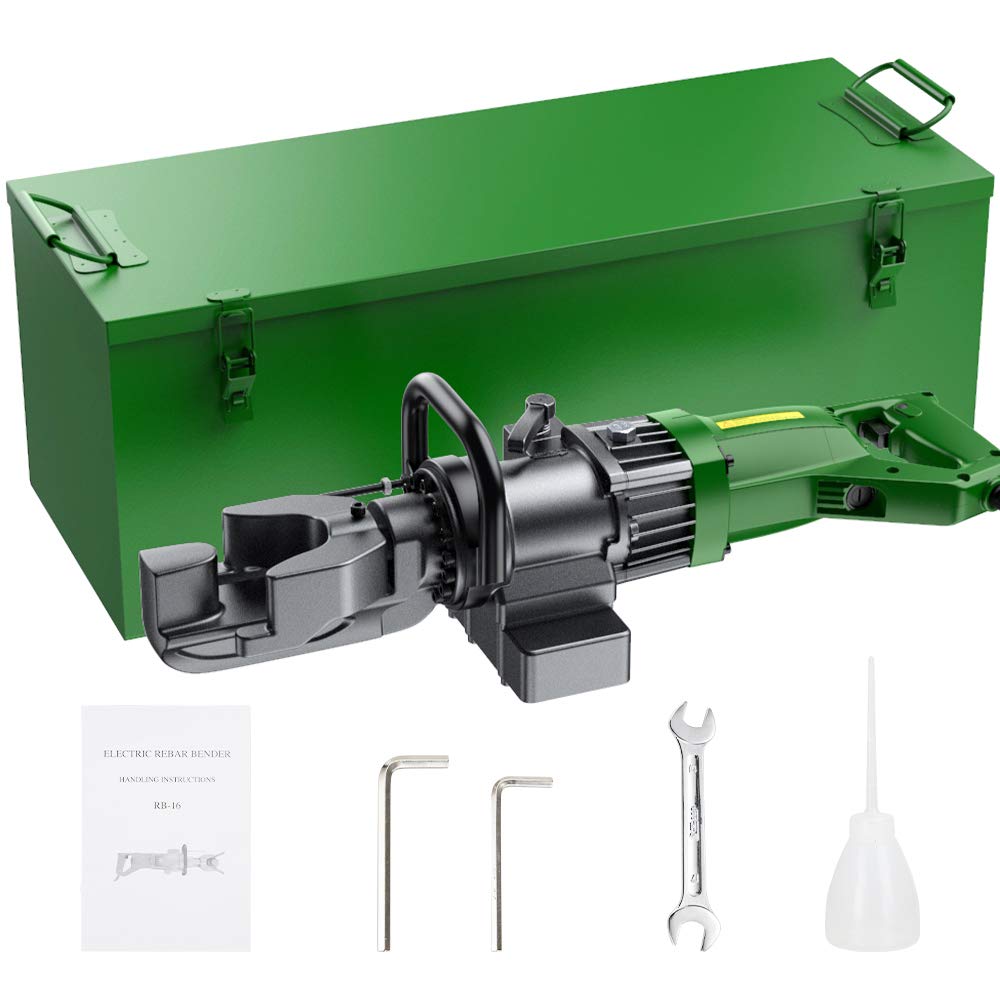 Anbull 900W Electric Rebar Bender,Hydraulic Rebar Bending Maching Bending up to 5/8 Inch #5 16mm Rebar, Bending Angle 0-130 Degrees Rebar Bending Machine with Positioning Bolt
