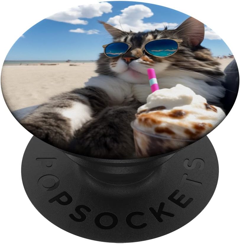 Cat Accessories for Cat Lovers Funny Cat Design for Cat Lovers PopSockets Adhesive PopGrip