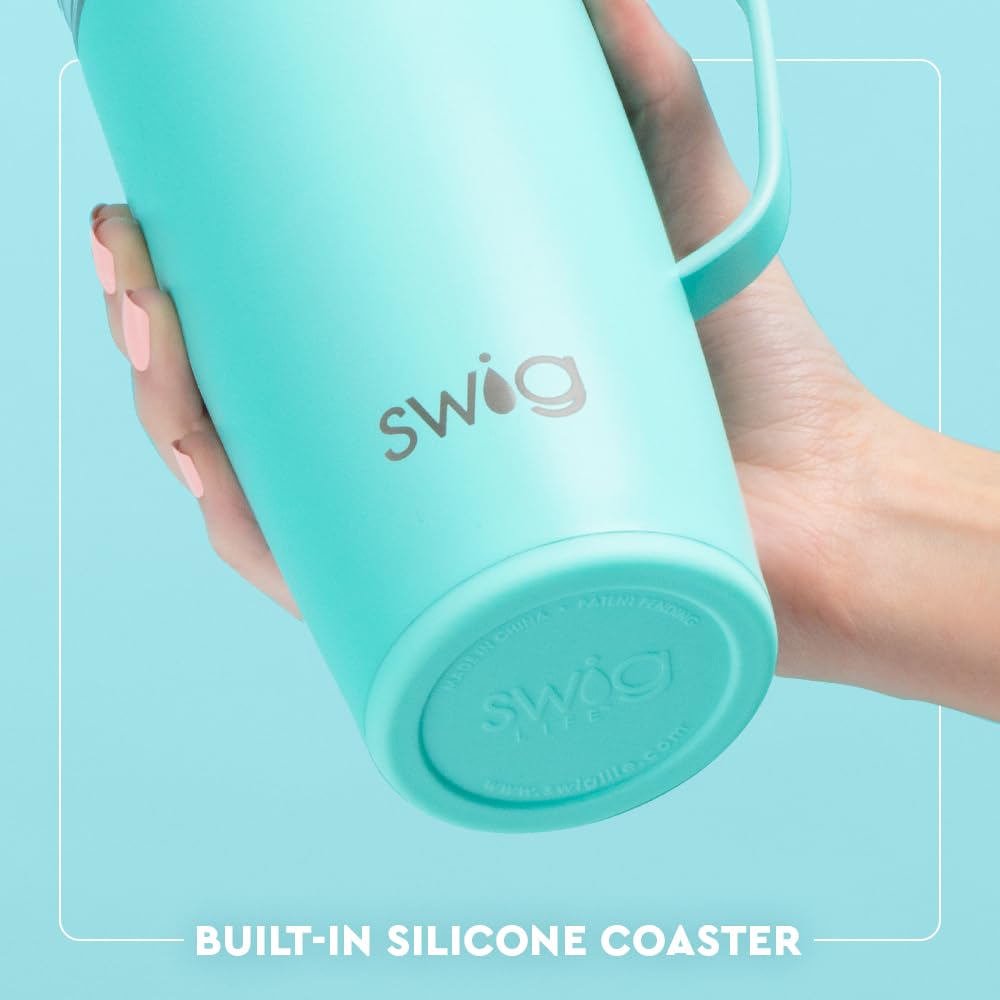 Swig Life 22oz Travel Mug, Insulated Tumbler with Handle and Lid, Travel Coffee Mug, Cup Holder Friendly, Stainless Steel 22 oz Tumbler, Reusable Insulated with Lid (Sweethearts)