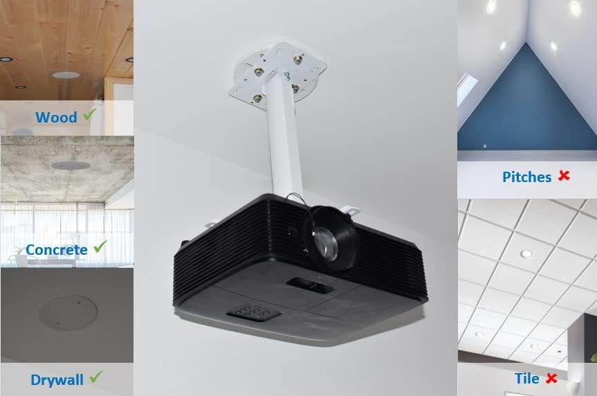 Quick Mount Quick Magnetic Projector Mount, Compatible with Most Ceiling Wall Projector mounts (YiePhiot, WALI, VIVO