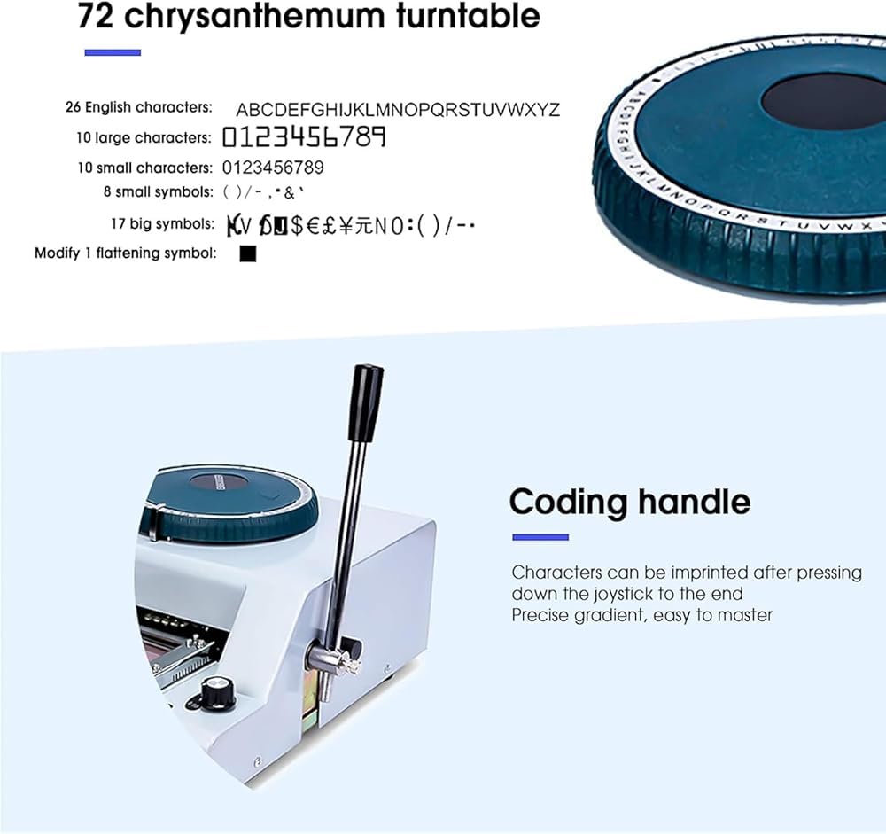 Wrobelax Metal Stainless Steel Stamping Code Dog tag Coder Manual Stamping Machine Stamping Code Printing Stainless Steel Embossed tag
