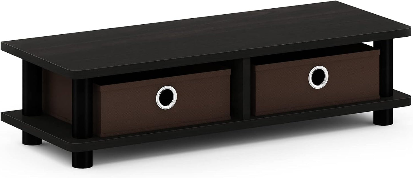 Furinno Turn-N-Tube Monitor Stand, Espresso/Black