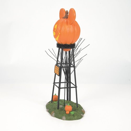 Department 56 Mickey Mouse Water Tower Figurine - Halloween Pumpkintown Accessory, 12.01 Inch, Multicolor