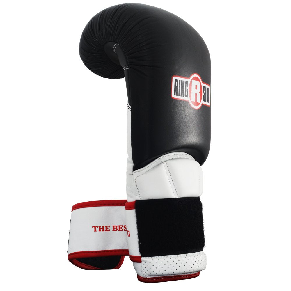 Ringside Pro Style IMF Tech Boxing Training Sparring Gloves, White, 18-Ounce