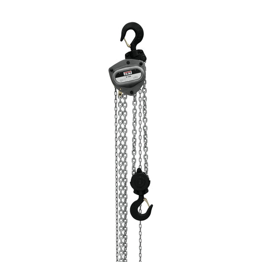 JET 5-Ton Hand Chain Hoist, 20' Lift, Overload Protection (L-100-500WO-20)