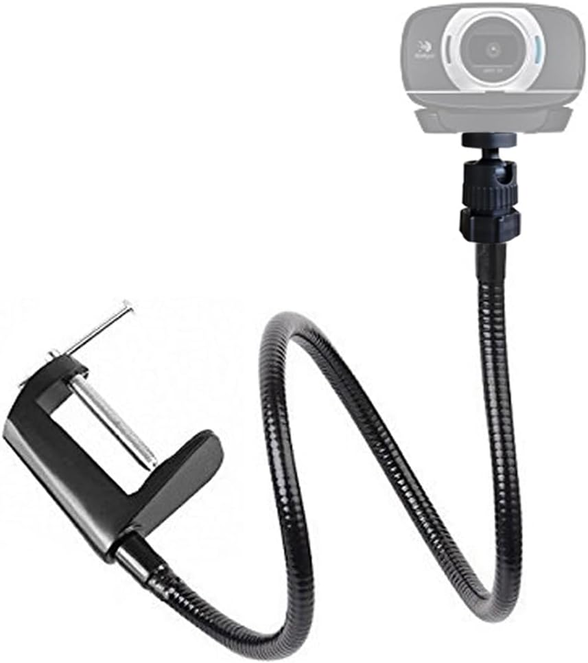 Etubby 27" C925X, C922, C930e, C930, C920, C615, (1/4" Webcam Stand Holder Adjustable Gooseneck Desktop Camera Desk