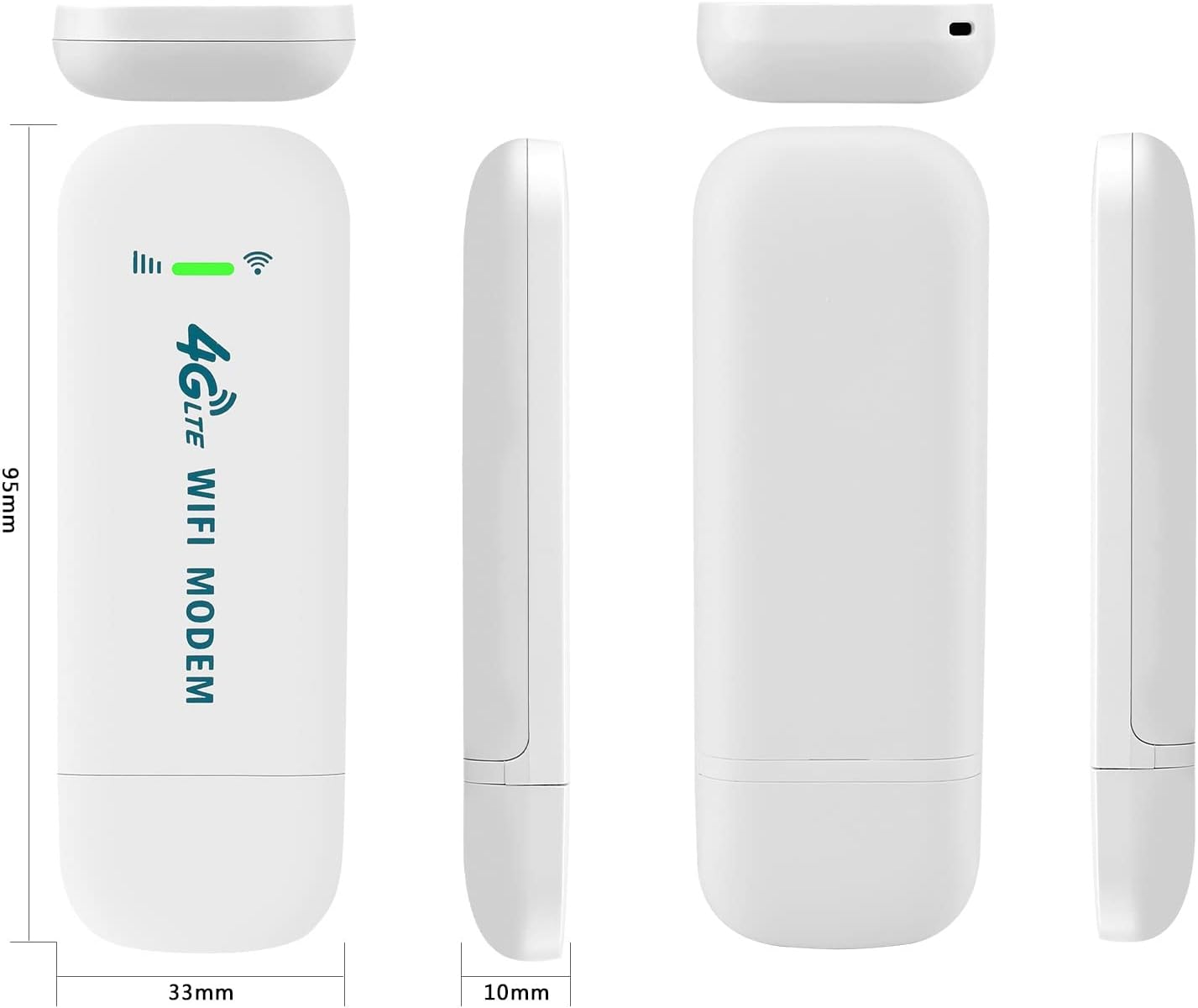 VSVABEFV 150Mbps 4G Portable Sim Hotspot WiFi Dongle Unlocked Mobile Wireless Network Hotspot Device LTE Modem Router