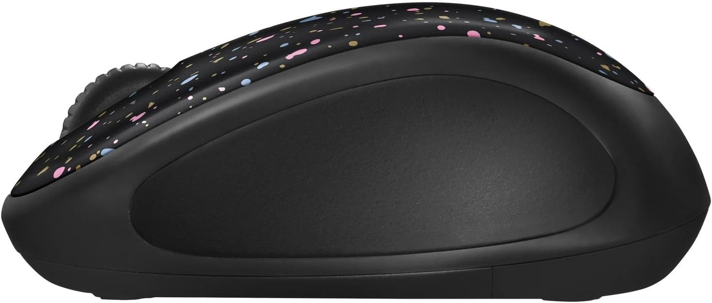 Logitech Wireless Mouse with Speckled Design - Perfect for Travel