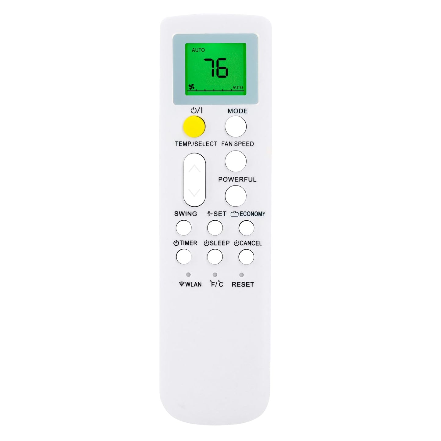 Replacement Remote Control for Fujitsu AC Air Conditioner AR-RPB1U 9334141007 K9334141007 ASUH07LPAS ASUH09LPAS ASUH12LPAS ASUH15LPAS (with Green Backlit)