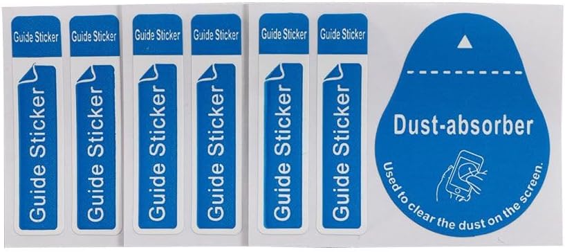 generic 50/100/200pcs Phone,2.05'' 1.73''(50pcs) Dust Removal Stickers Screen Cleaning Decals Dusting Stickers