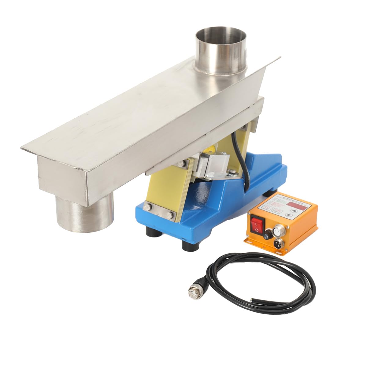 20W Electromagnetic Vibrating Feeder Shaking Feeding Machine 1T/h Direct Vibration Feeders Material Conveyors 110V GZV-3F