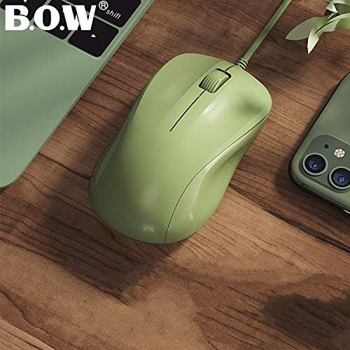 CORN 1200DPI, USB Silent Wired Computer Mouse with Easy Click for Office and Home, Premium and Portable, Compatible