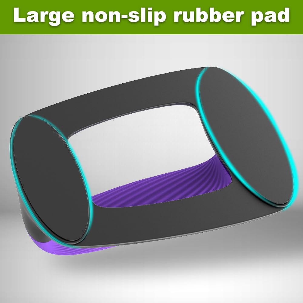 Lifeswell Push Up Bars – Ergonomic Pushup Handles for Floor Strength Training, Non-Slip Push-Up Stands with Soft Grip, Pushups Bars for Home Gym Workout, Blue Purple
