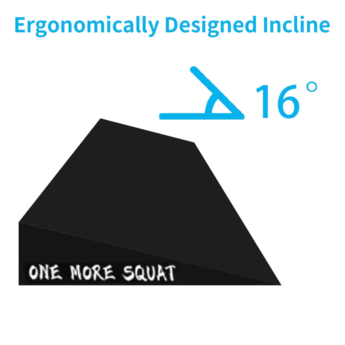 WINBOX Slant Board for Weightlifting and Calf Stretching - Non-Slip Heel Elevated Squat Wedge Block