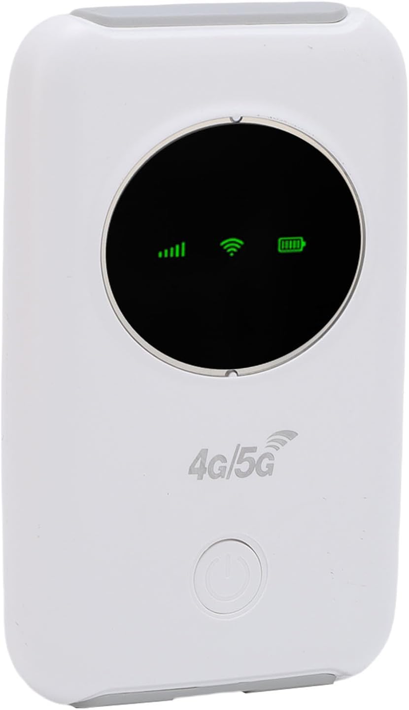 LICAEVEY 4G 5G 300Mbps 10 LTE Mobile WiFi Hotspot, High Speed Portable Router with Color LED Screen, Travel WiFi