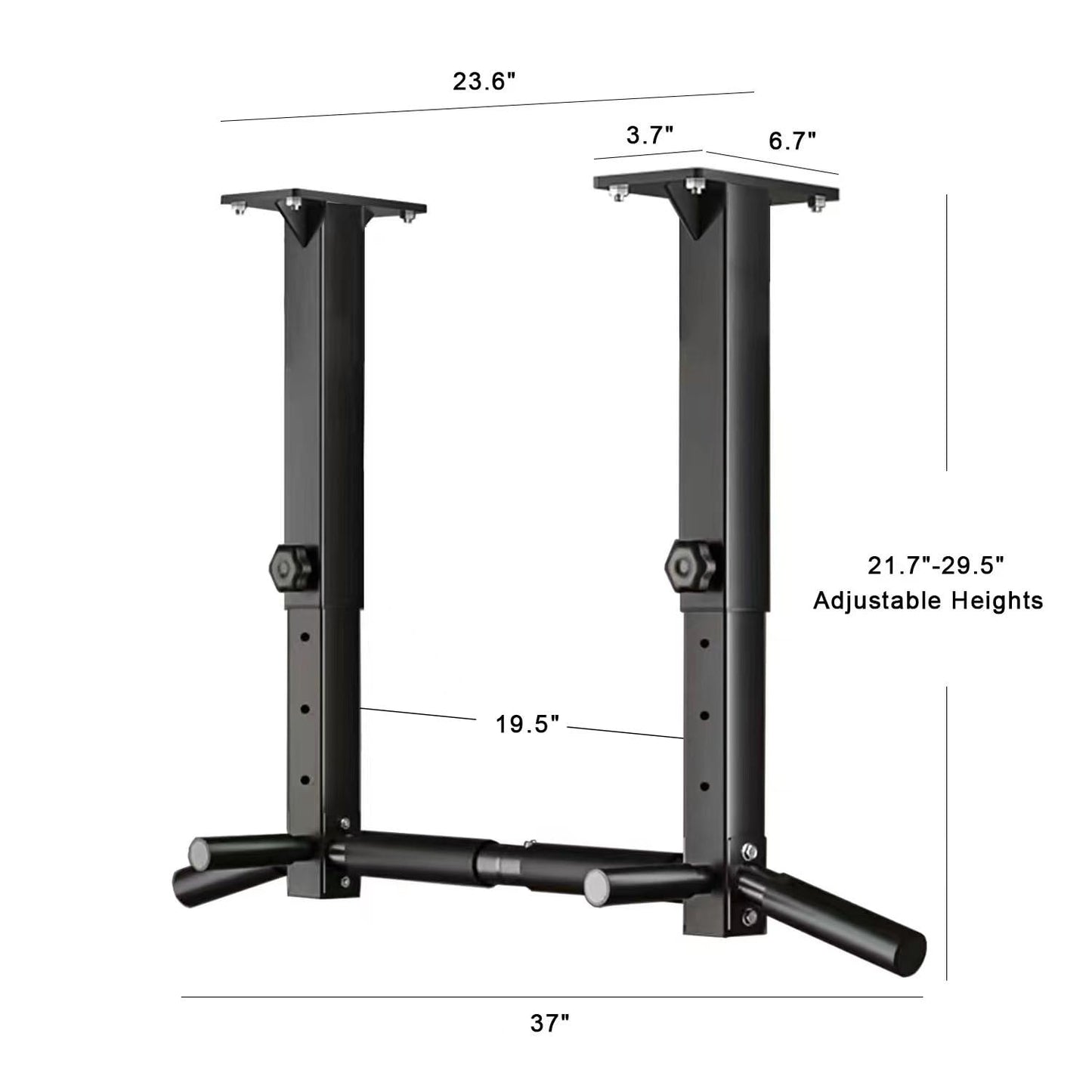 Wall Mount Pull Up Bar, Joist Mount Pull Up Bar, Beam and Rafter Mounted Chin Up Bar for Home Gym With Wood Mount and Wall Mount Screws (Black2)