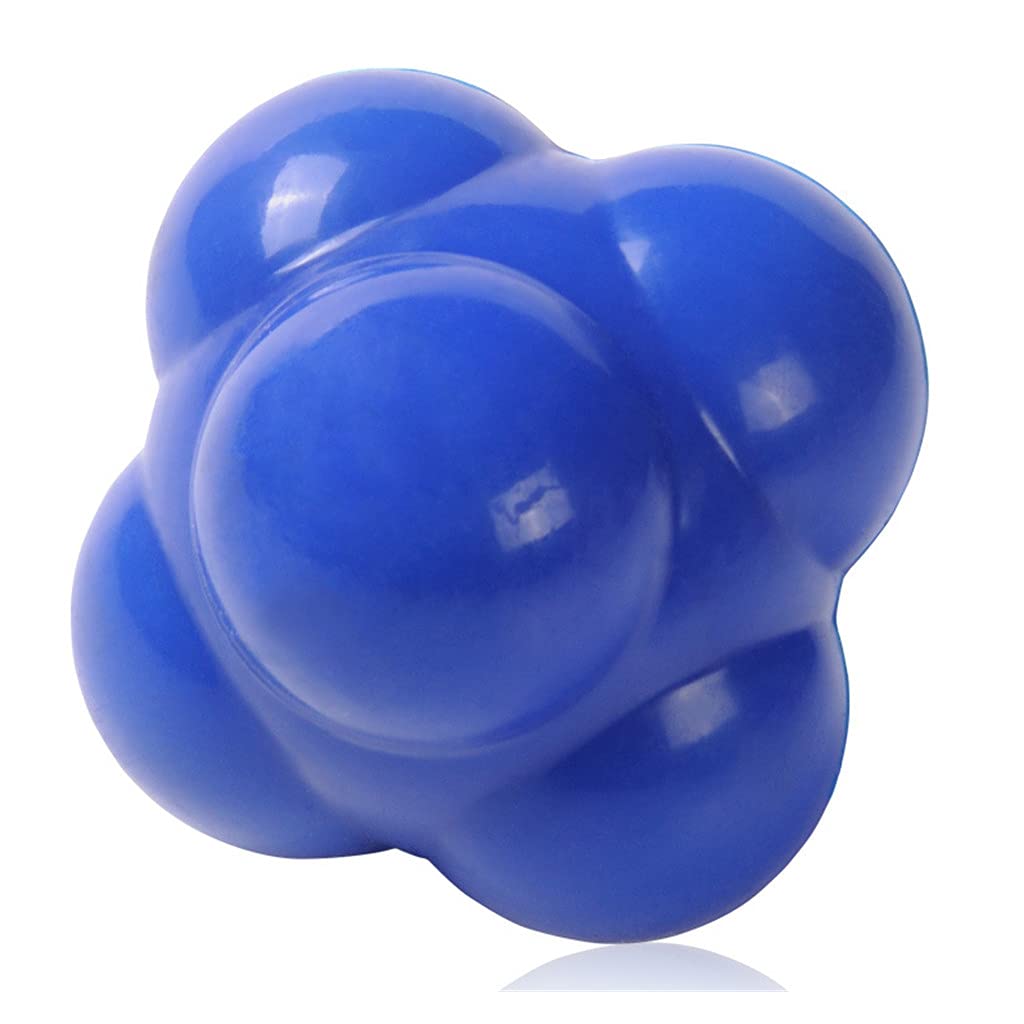 FMELAH Reaction Ball, Reflex Ball for Hand-Eye Coordination Training Equipment, Field Training Balls and Agility Trainer (Blue)