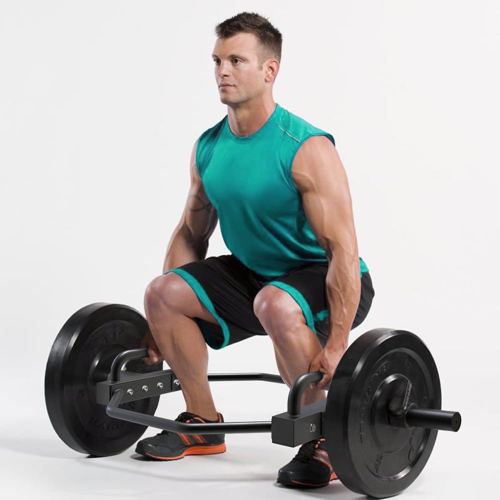 SELEWARE Trap Bar Hex Bar for Deadlift, Olympic Hex Barbell Deadlift Trap Bar, 500 LBS Capacity Heavy Duty Weight Lifting Hex Bar Strength Training Equipment for Home Gym, Squats, Shrugs