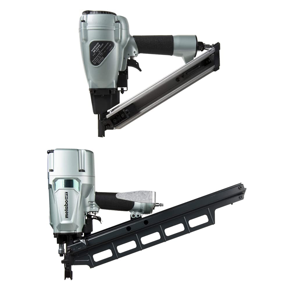 Metabo HPT Metal Connector Nailer (NR38AK) w/Metabo HPT Framing Nailer | Pneumatic | 2 to 3-1/4-Inch Nails (NR83A5)