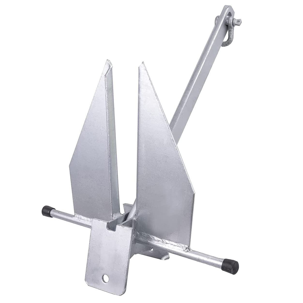Young Marine Portable Galvanized Fluke Style Anchor Kit Includes Galvanized Fluke Anchor, Rope, Shackles, Chain 8LB 10LB (10 LB)