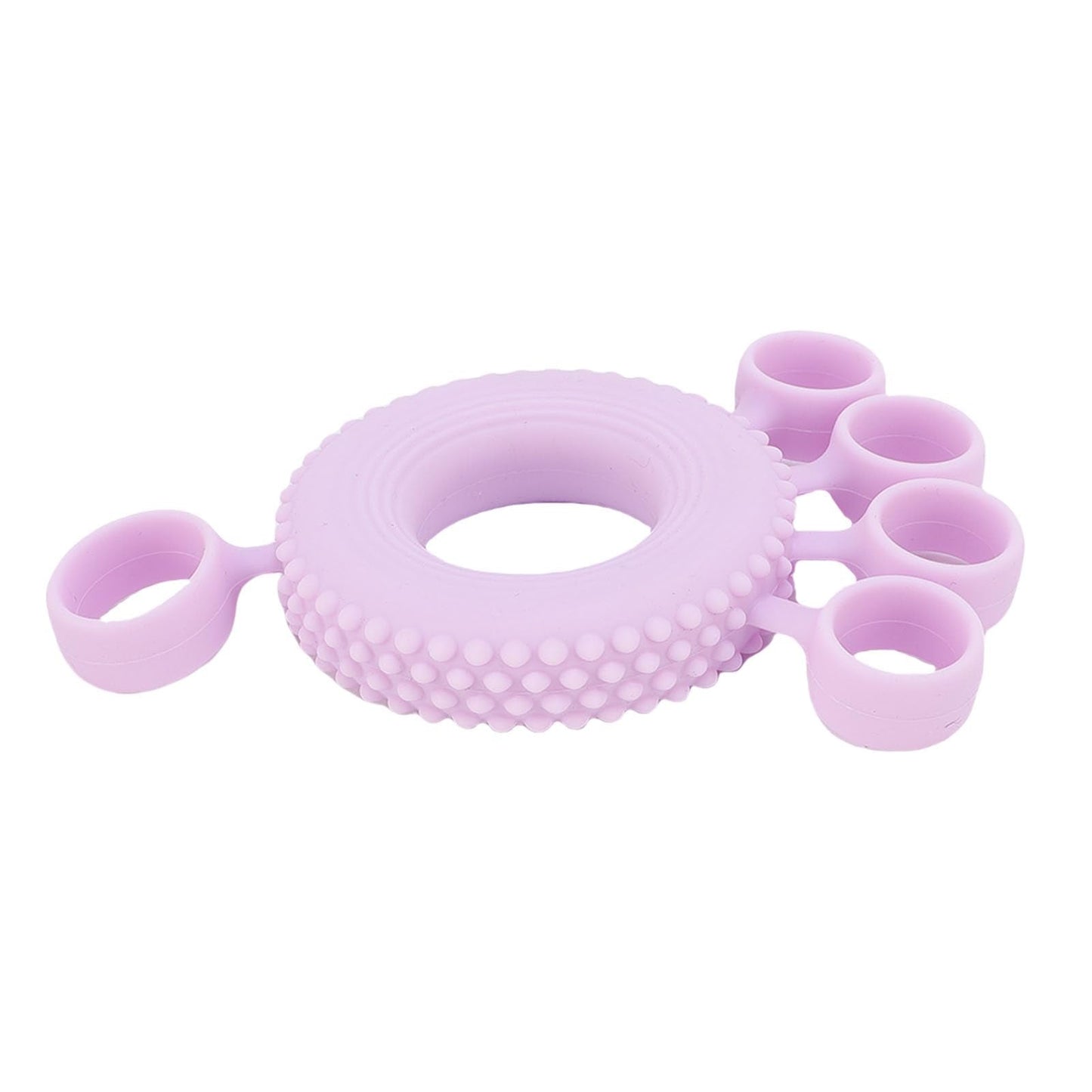 NOENNULL Finger Stretcher Grip Strength Trainer Soft Non Slip Finger Exerciser for Home Office Gym Silicone Purple