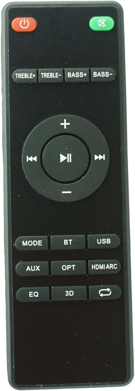 HCDZ S50L 100W 2.2CH Replacement Remote Control for Veatool TV Soundbar
