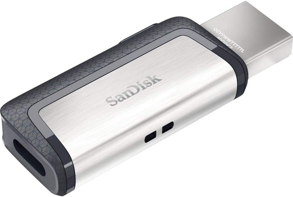 Sandisk 128GB 3.1 SDDDC2-128G-G46, Ultra Dual Drive USB Type-C - USB-C, USB - Gray